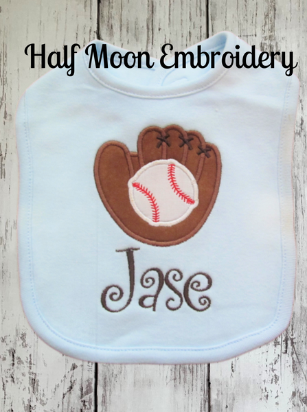 Personalized Baby Baseball Bib