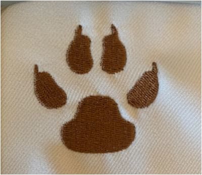 Bear Paw Embroidery Design