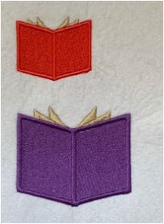 Book Embroidery Design