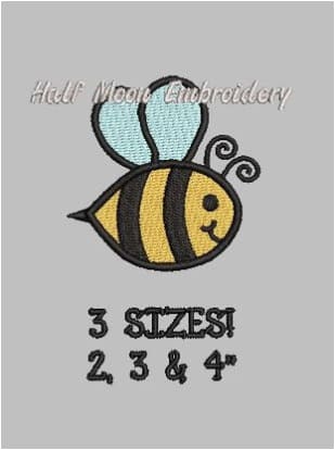 Bumblebee Embroidery Design