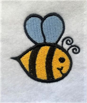 Bumblebee Embroidery Design