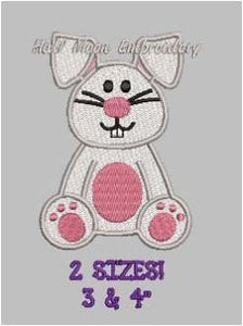 Bunny Embroidery Design freeshipping - Half Moon Embroidery