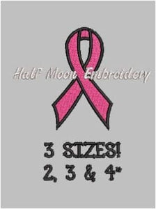 Cancer Ribbon Embroidery Design