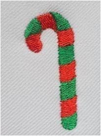 Candy Cane Embroidery Design