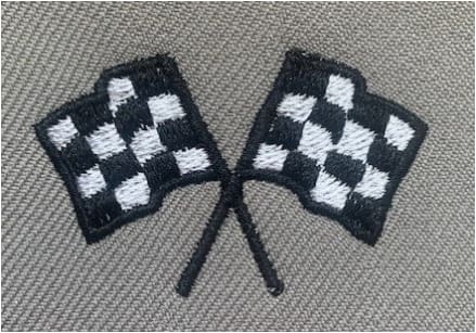 Checkered Flag Embroidery Design