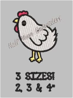 Chicken Embroidery Design