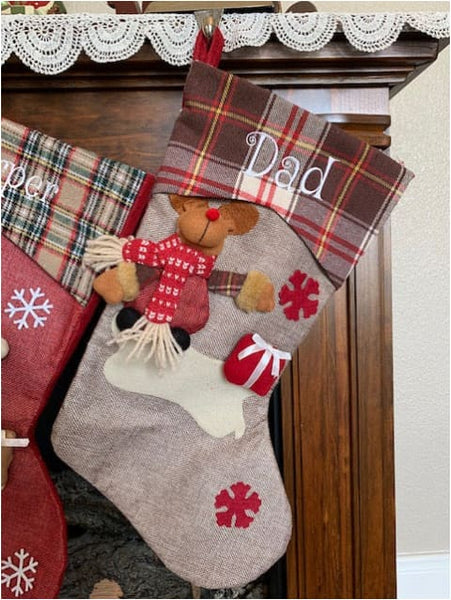 Christmas Stockings - Reindeer