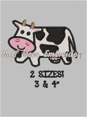 Cow Embroidery Design