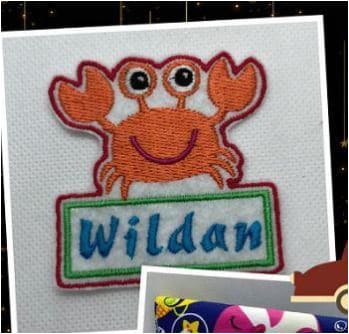 Crab Embroidery Design