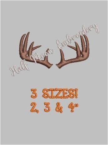 Deer Antlers Embroidery Design