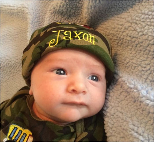 Personalized Camo Baby Beanie