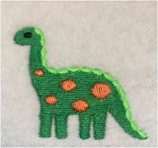 Mini Dinosaur Embroidery Design