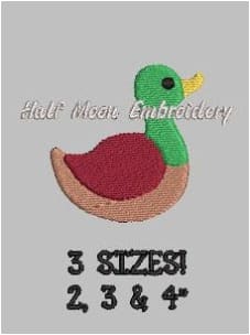 Duck Embroidery Design