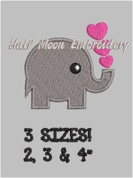 Elephant Embroidery Design