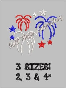 Fireworks Embroidery Design