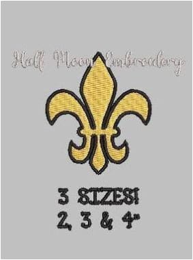 Fleur De Lis Embroidery Design