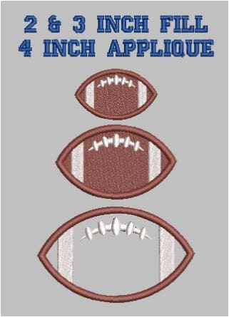 Football Embroidery Design