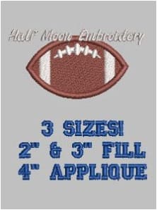 Football Embroidery Design