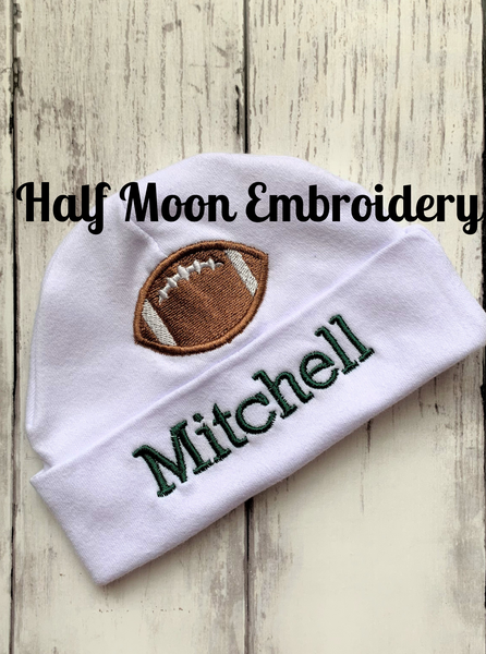 Personalized Football Baby Beanie