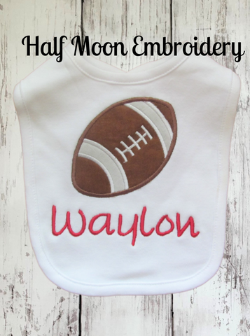 Personalized Baby Football Bib