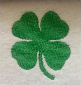 Four Leaf Clover Embroidery Design freeshipping - Half Moon Embroidery