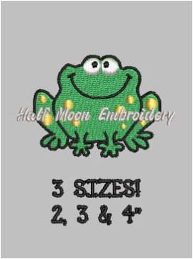 Frog Embroidery Design