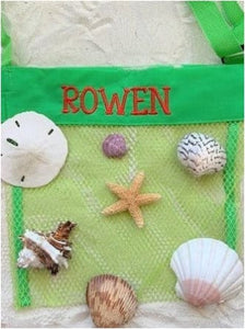 Personalized Green Sea Shell Bag