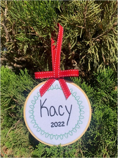 Handwriting Christmas Ornament