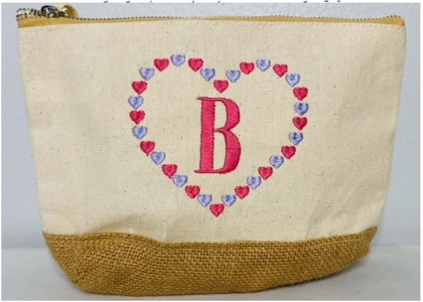 Heart Border Embroidery Design freeshipping - Half Moon Embroidery