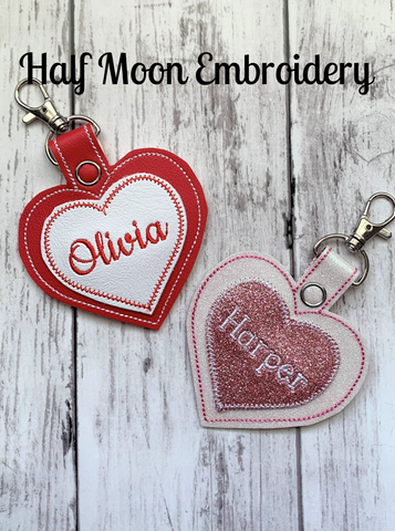 Personalized Heart Bag Tags