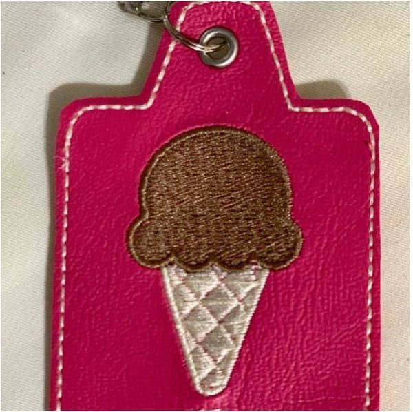 Ice Cream Cone Embroidery Design