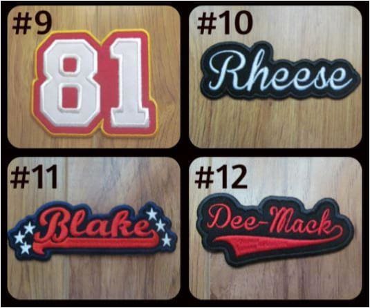 Personalized Name Patches