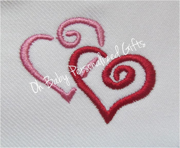 Joined Hearts Embroider Design