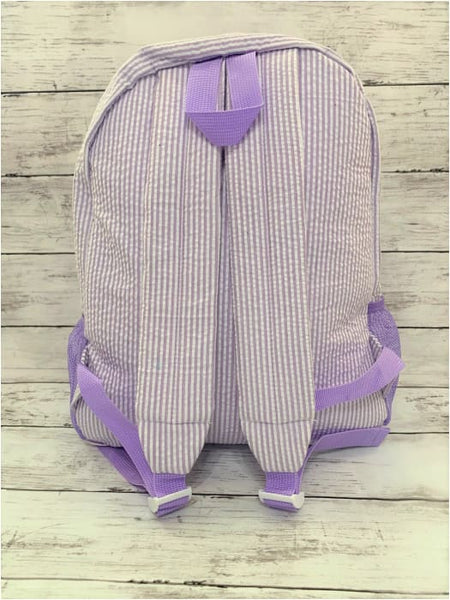 Personalized Seersucker Backpacks