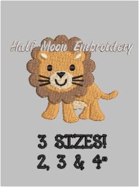 Lion Embroidery Design