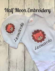 Personalized Lion Newborn Clothing Outfit