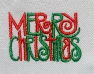 Merry Christmas Embroidery Design