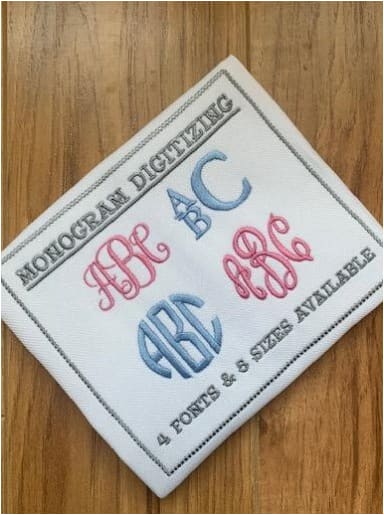 Custom Monogram Digitizing | Machine Embroidery Files | Letters ...
