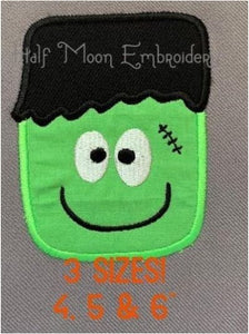 Monster Applique Embroidery Design