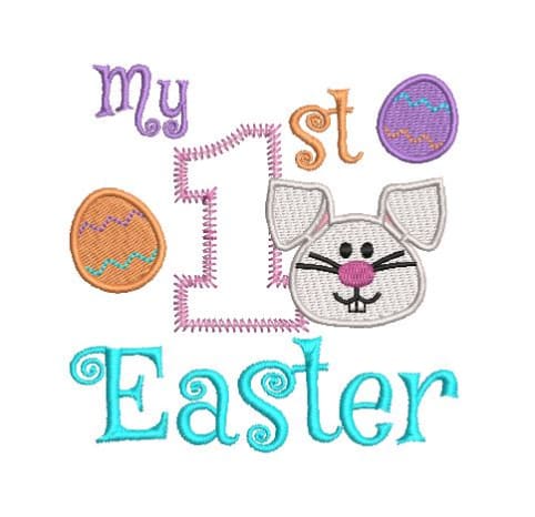 My 1st Easter Embroidery Design