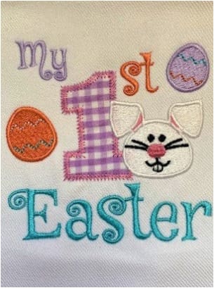 My 1st Easter Embroidery Design