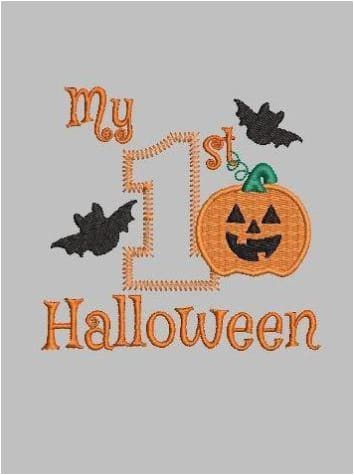 My 1st Halloween Embroidery Design