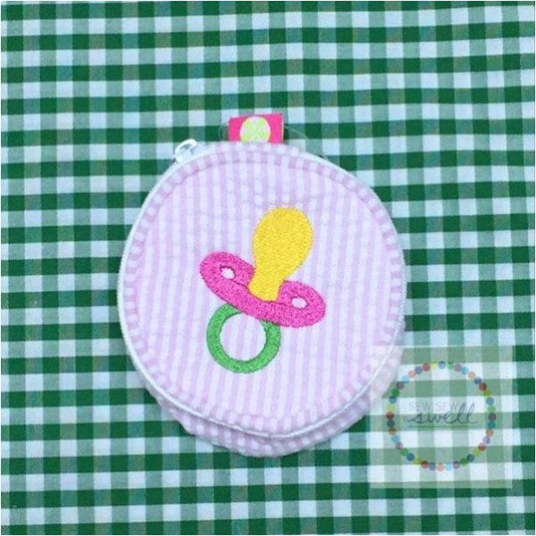 Pacifier Embroidery Design