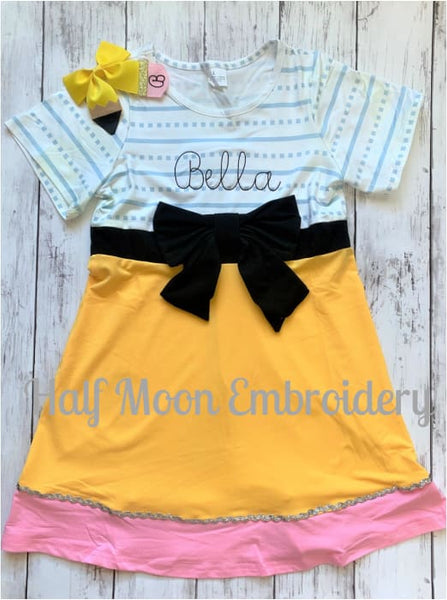 Personalized Back To School Dress