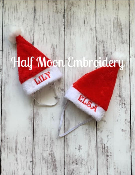 Personalized Pet Santa Hat