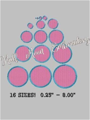 Polka Dots Embroidery Design