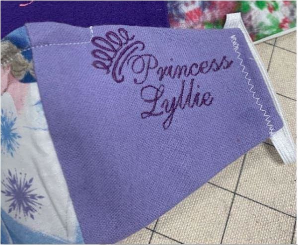 Princess Crown Embroidery Design