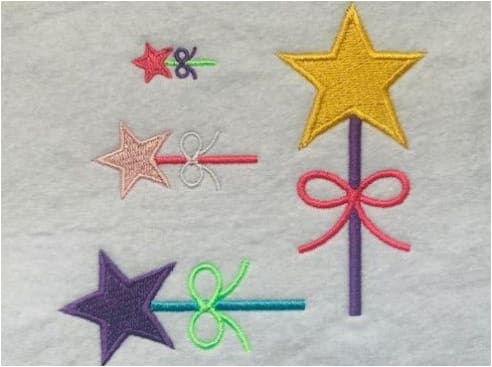 Fairy Wand Embroidery Design