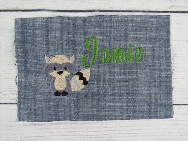 Raccoon Embroidery Design