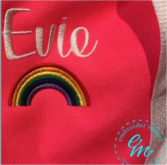 Rainbow Embroidery Design freeshipping - Half Moon Embroidery